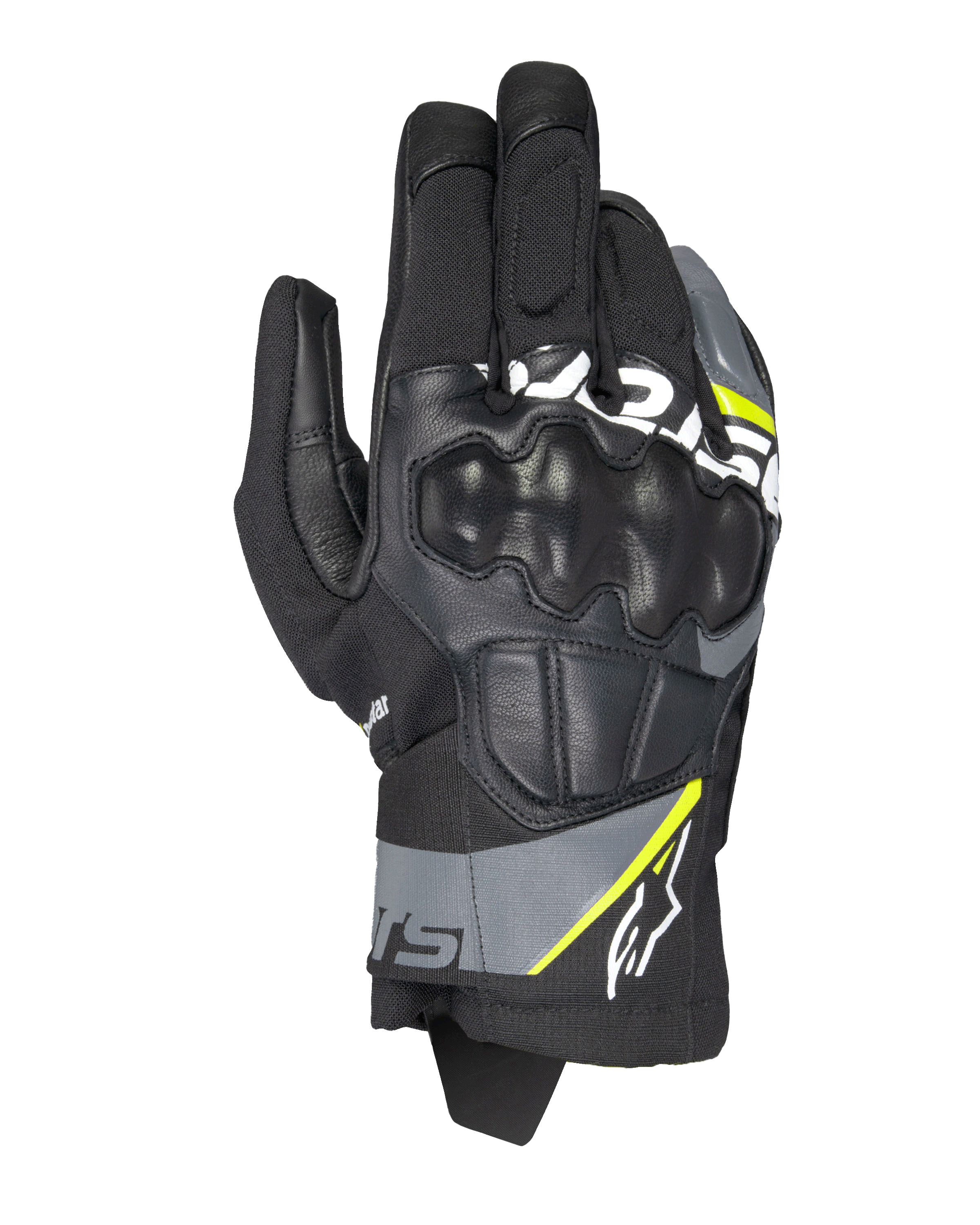 Alpinestars Corozal V3 Drystar® Gloves Black/Deep Gray/Yellow Fluo motorcycle gloves – image 1