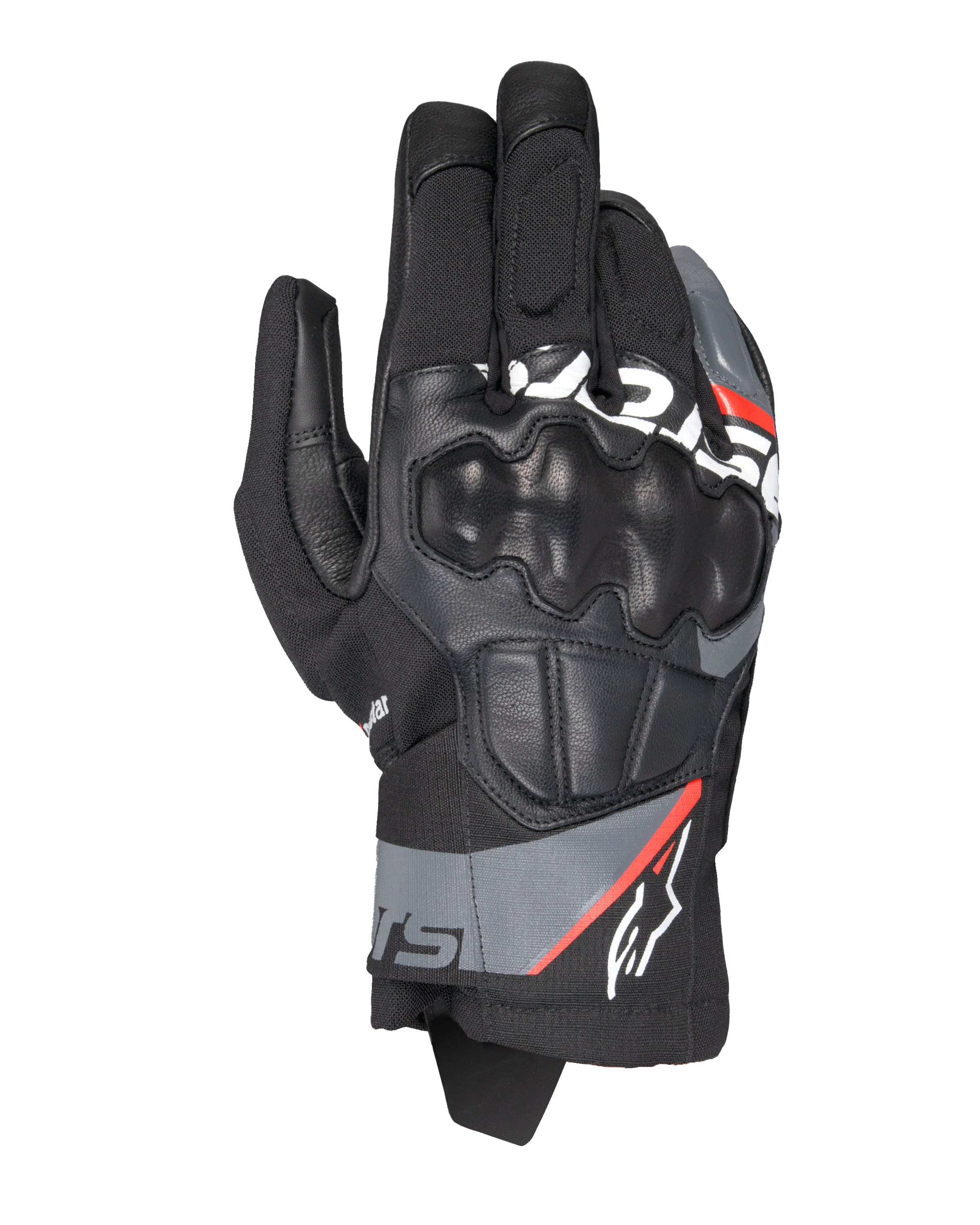 Alpinestars Corozal V3 Drystar® Gloves Black/Deep Gray/Red Fluo motorcycle gloves – image 1