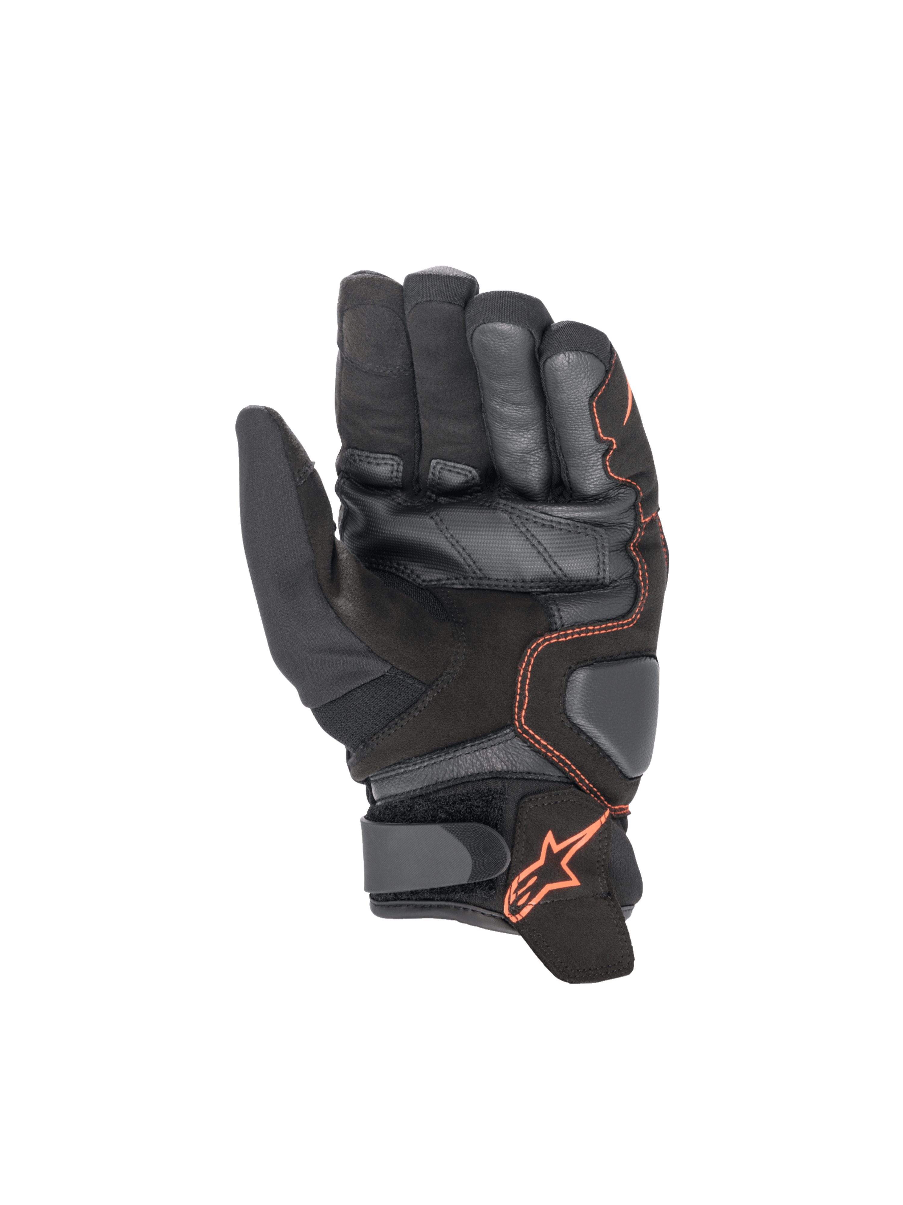 Alpinestars Smx-1 Drystar® Gloves Black/Red Fluo motorcycle gloves – image 2