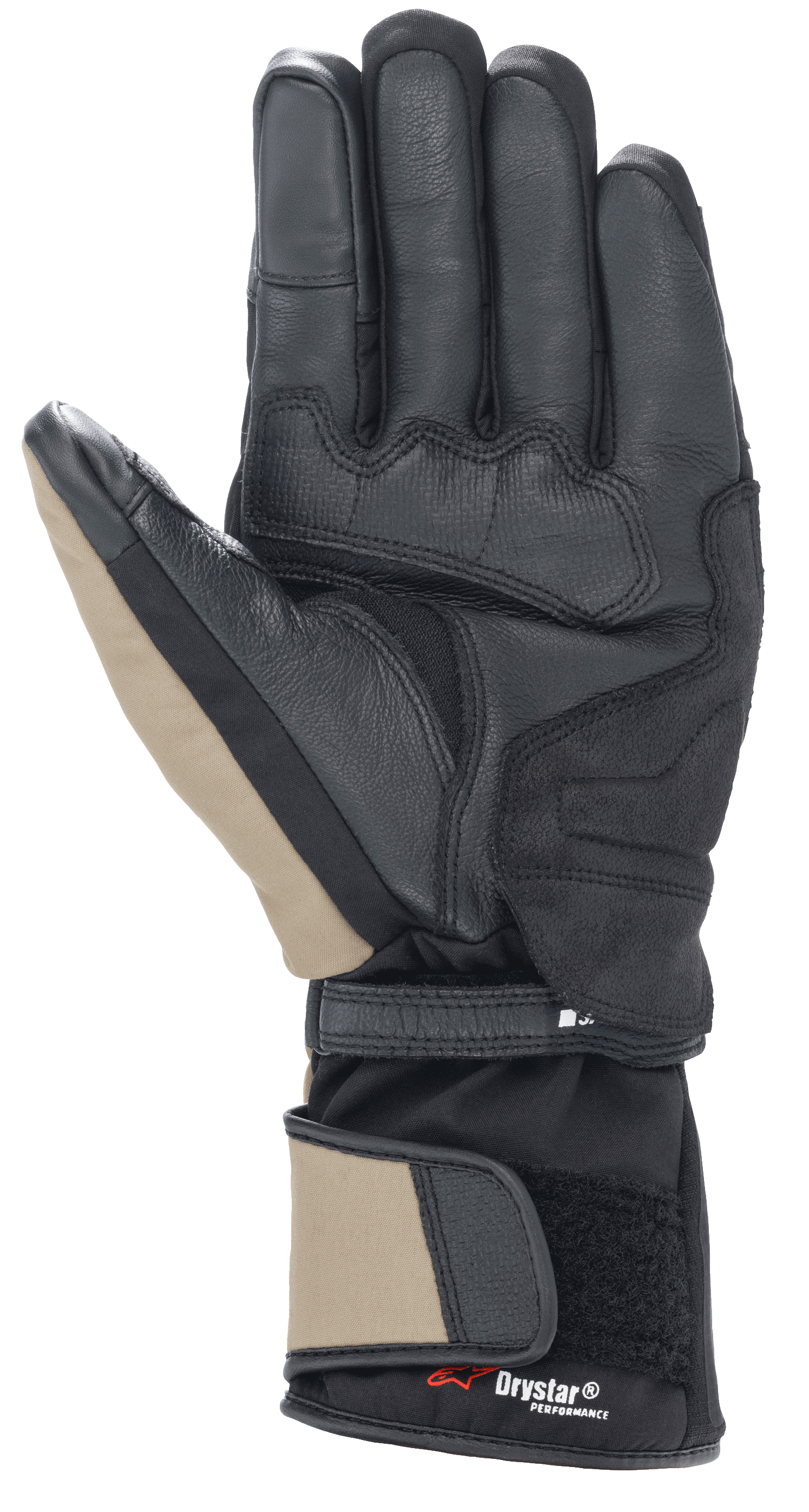 Alpinestars Denali Aerogel Drystar® Gloves Black/Dark Khaki/Red Fluo motorcycle gloves – image 2
