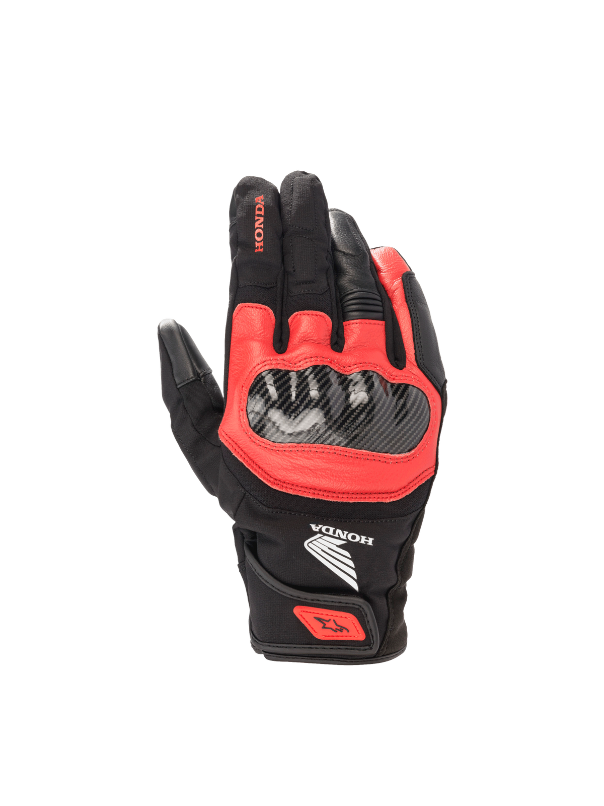 Alpinestars Honda SMX Z Drystar® Glove Black/Bright Red motorcycle gloves – image 1