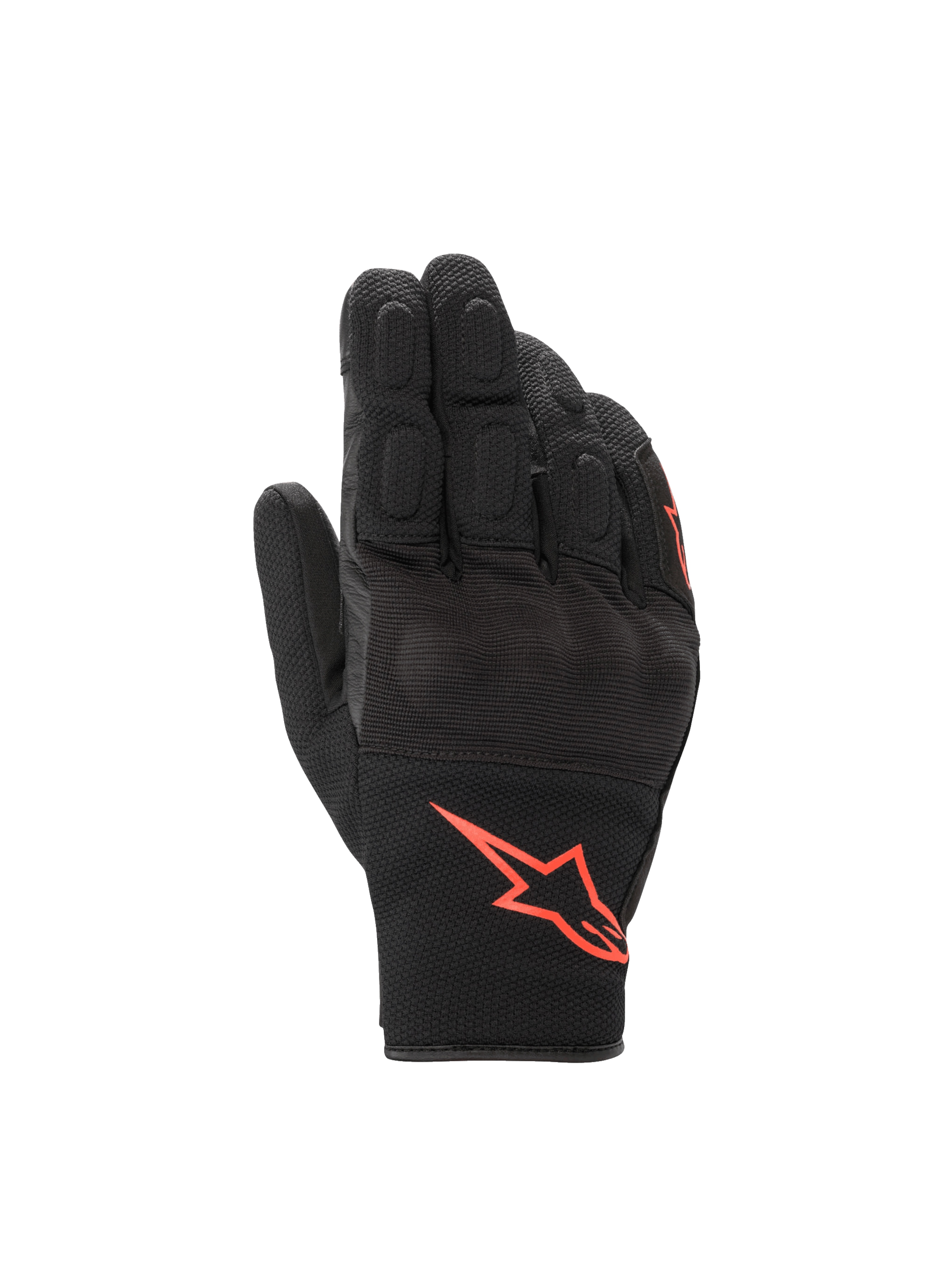 Alpinestars S-Max Drystar® Gloves Black/Red Fluorescent motorcycle gloves – image 1