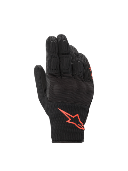 Alpinestars S-Max Drystar® Gloves Black/Red Fluorescent motorcycle gloves – image 1
