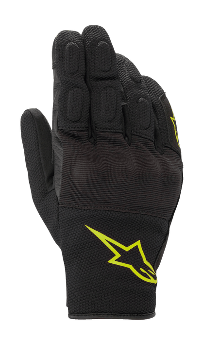 Alpinestars S-Max Drystar® Gloves Black/Yellow Fluorescent motorcycle gloves – image 1