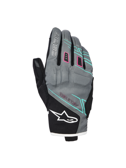 Alpinestars Stella Moblast WP Gloves Fur Gray/Black/Pink Fluo motorcycle gloves – image 1