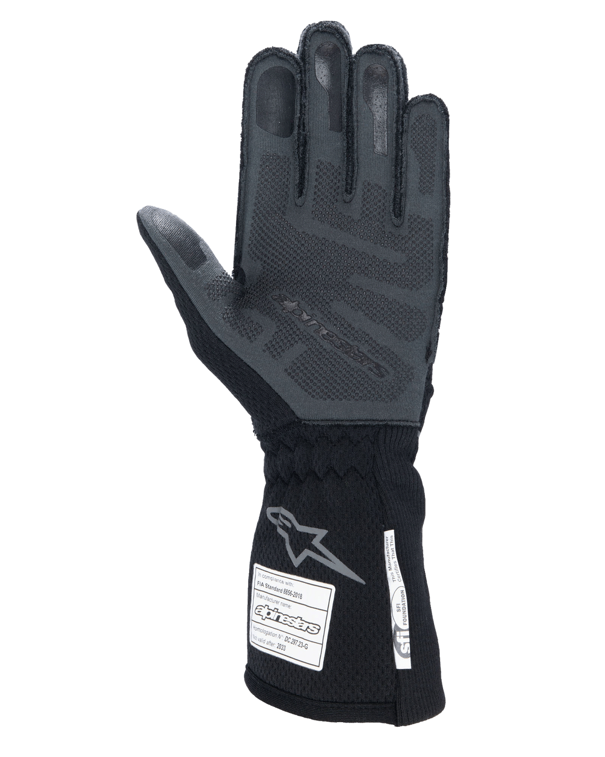 Alpinestars Tech-1 ZX V4 Gloves Black/Anthracite auto racing gloves – image 2