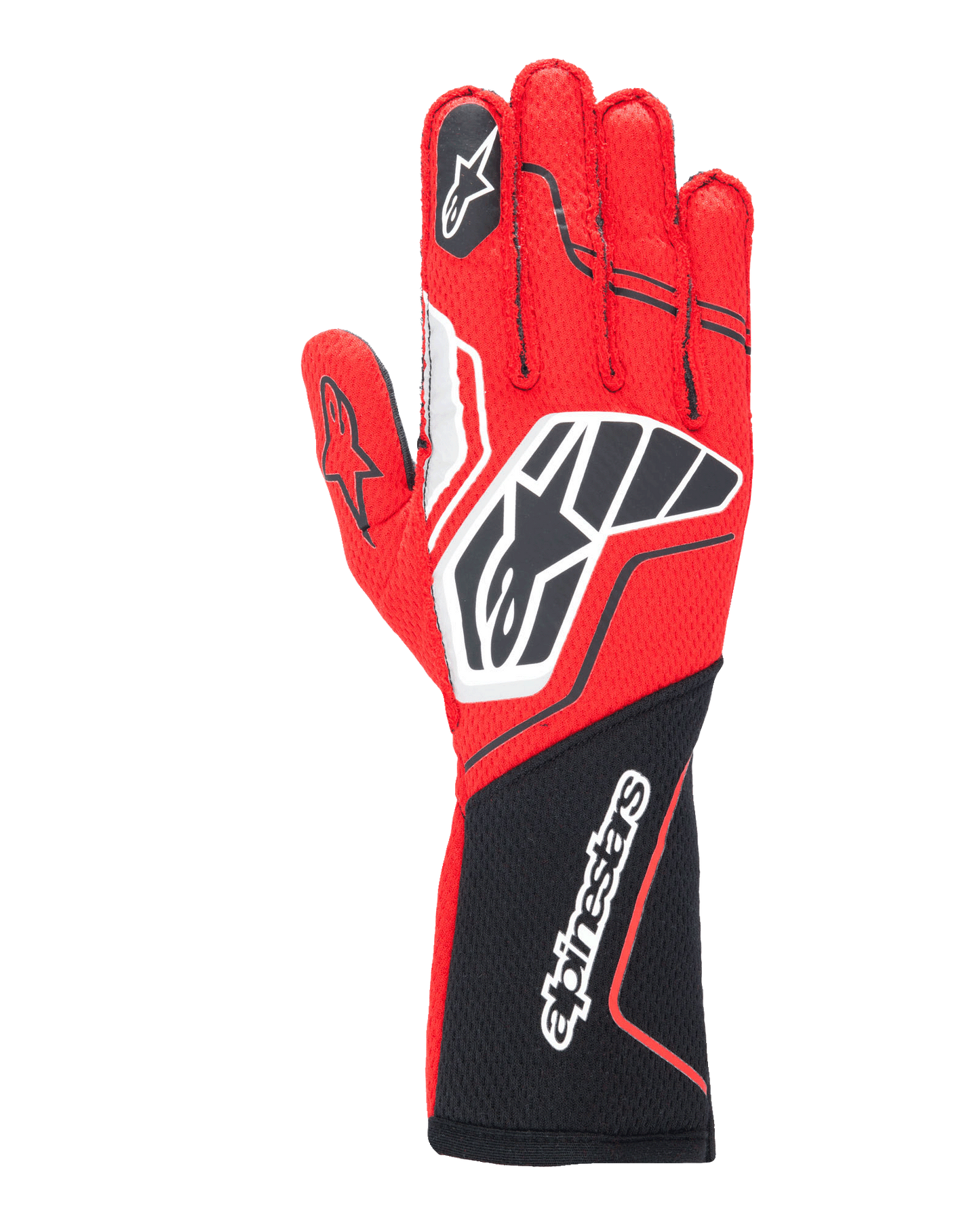Alpinestars Tech-1 ZX V4 Gloves Black/Red auto racing gloves – image 1