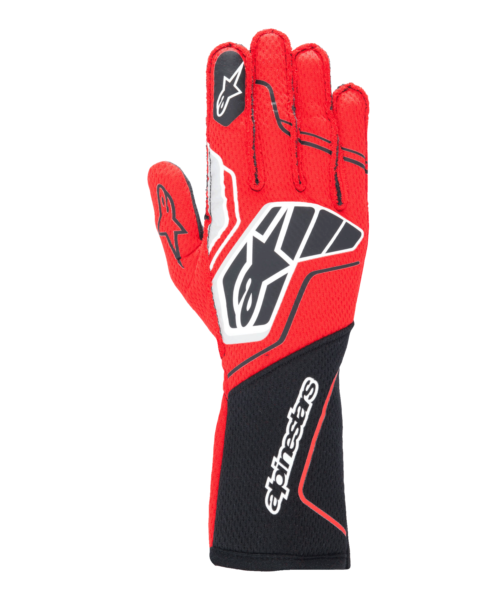 Alpinestars Tech-1 ZX V4 Gloves Black/Red auto racing gloves – image 1