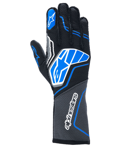 Alpinestars Tech-1 ZX V4 Gloves Black/Blue auto racing gloves – image 1