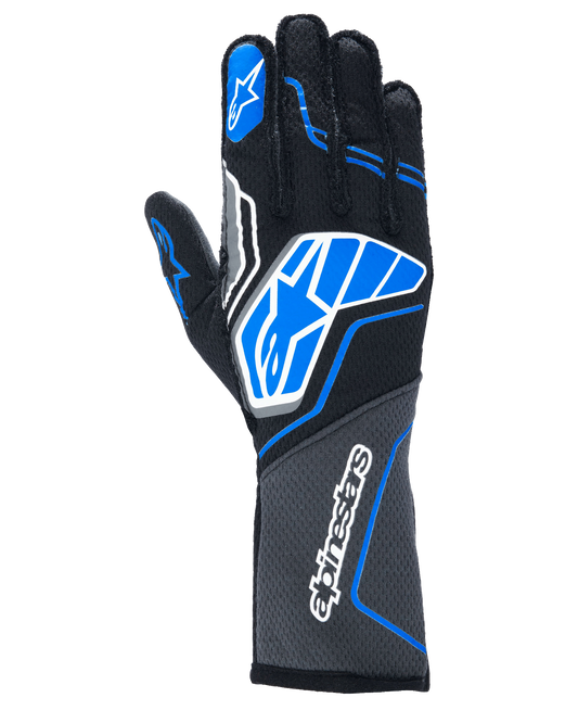 Alpinestars Tech-1 ZX V4 Gloves Black/Blue auto racing gloves – image 1