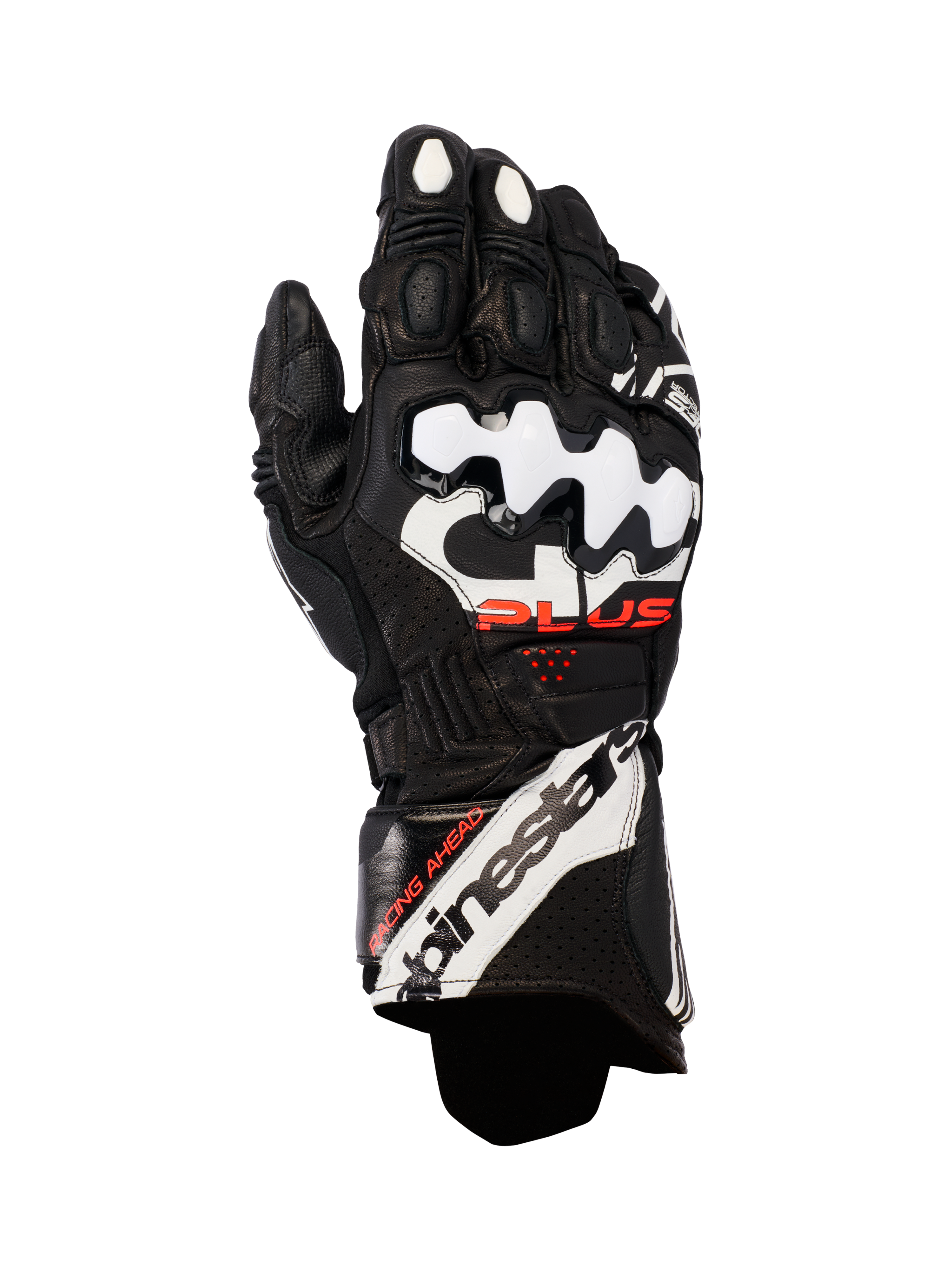 Alpinestars GP Plus R V3 Leather Gloves Black/White motorcycle gloves – image 1