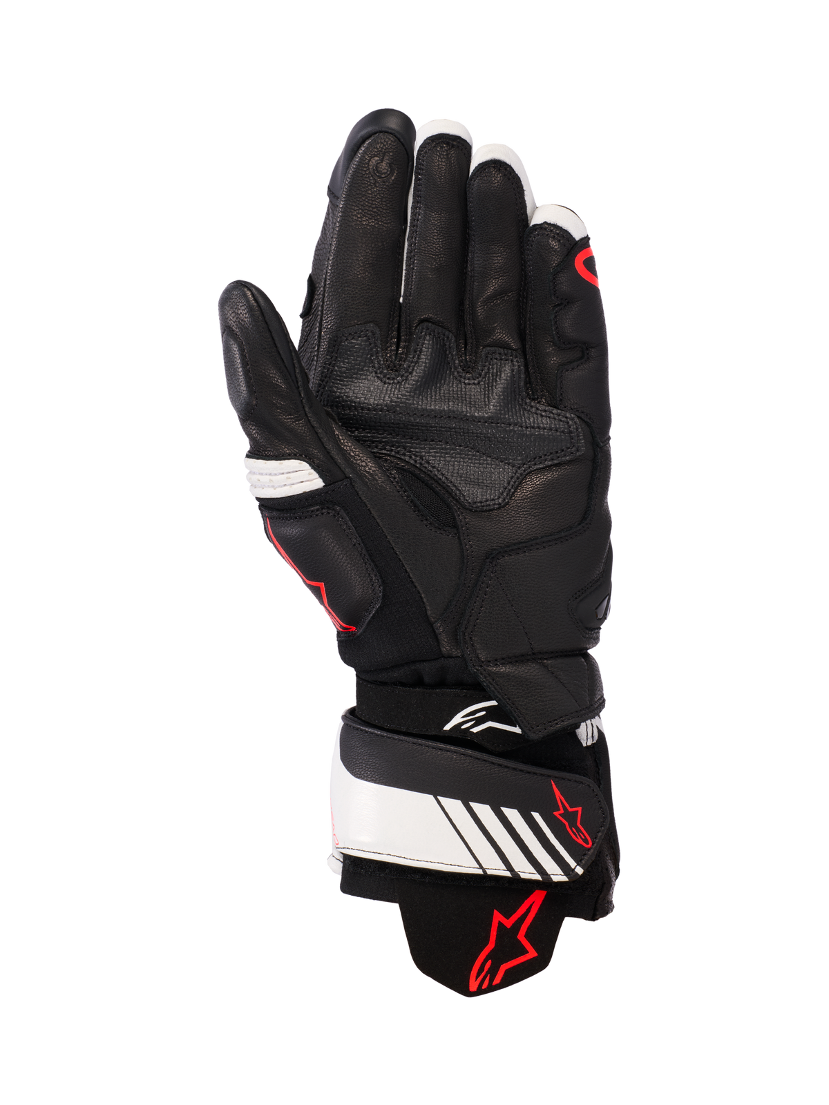 Alpinestars GP Plus R V3 Leather Gloves Black/White/Red Fluo motorcycle gloves – image 2