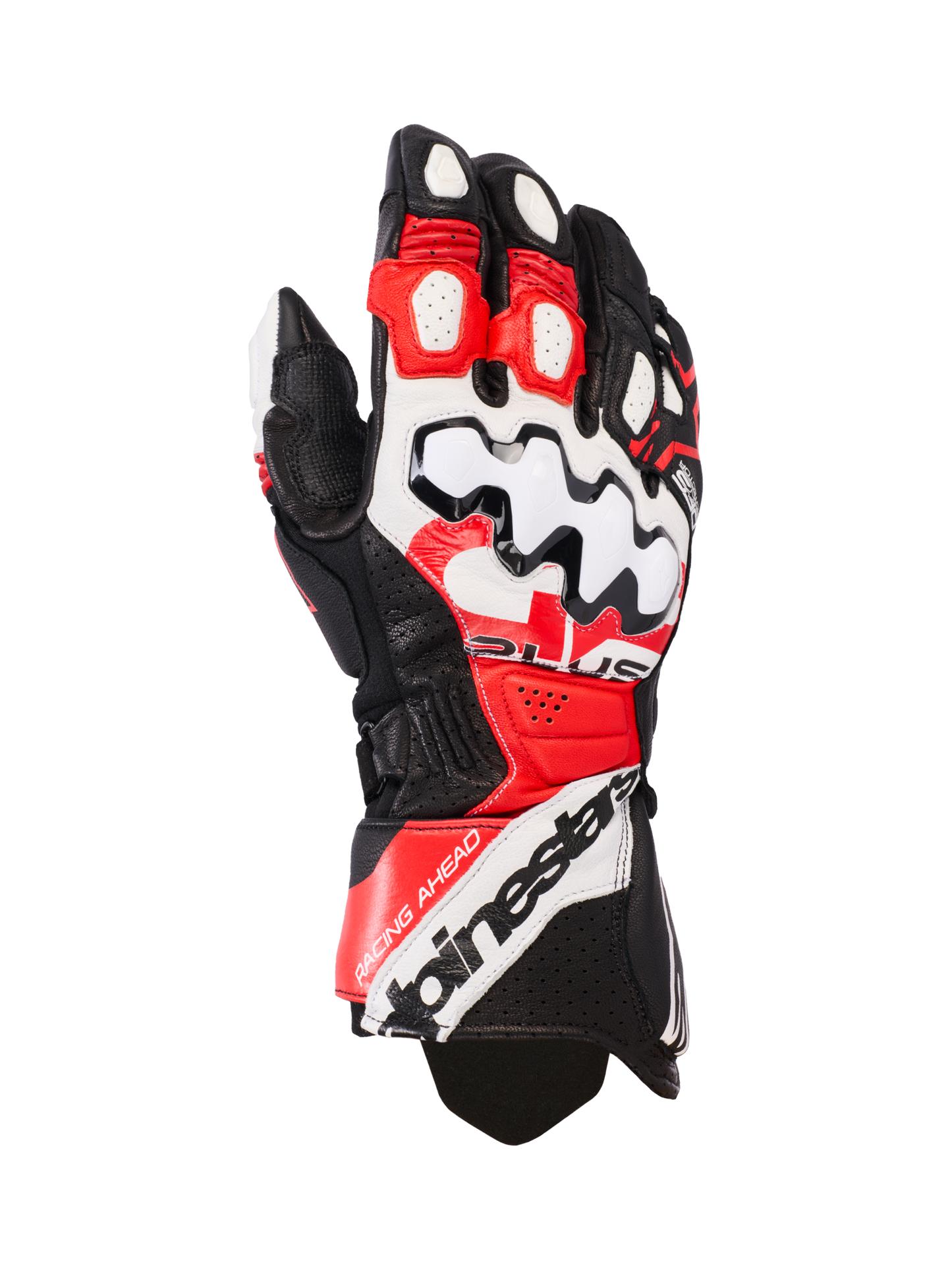 Alpinestars GP Plus R V3 Leather Gloves Black/White/Bright Red motorcycle gloves – image 1