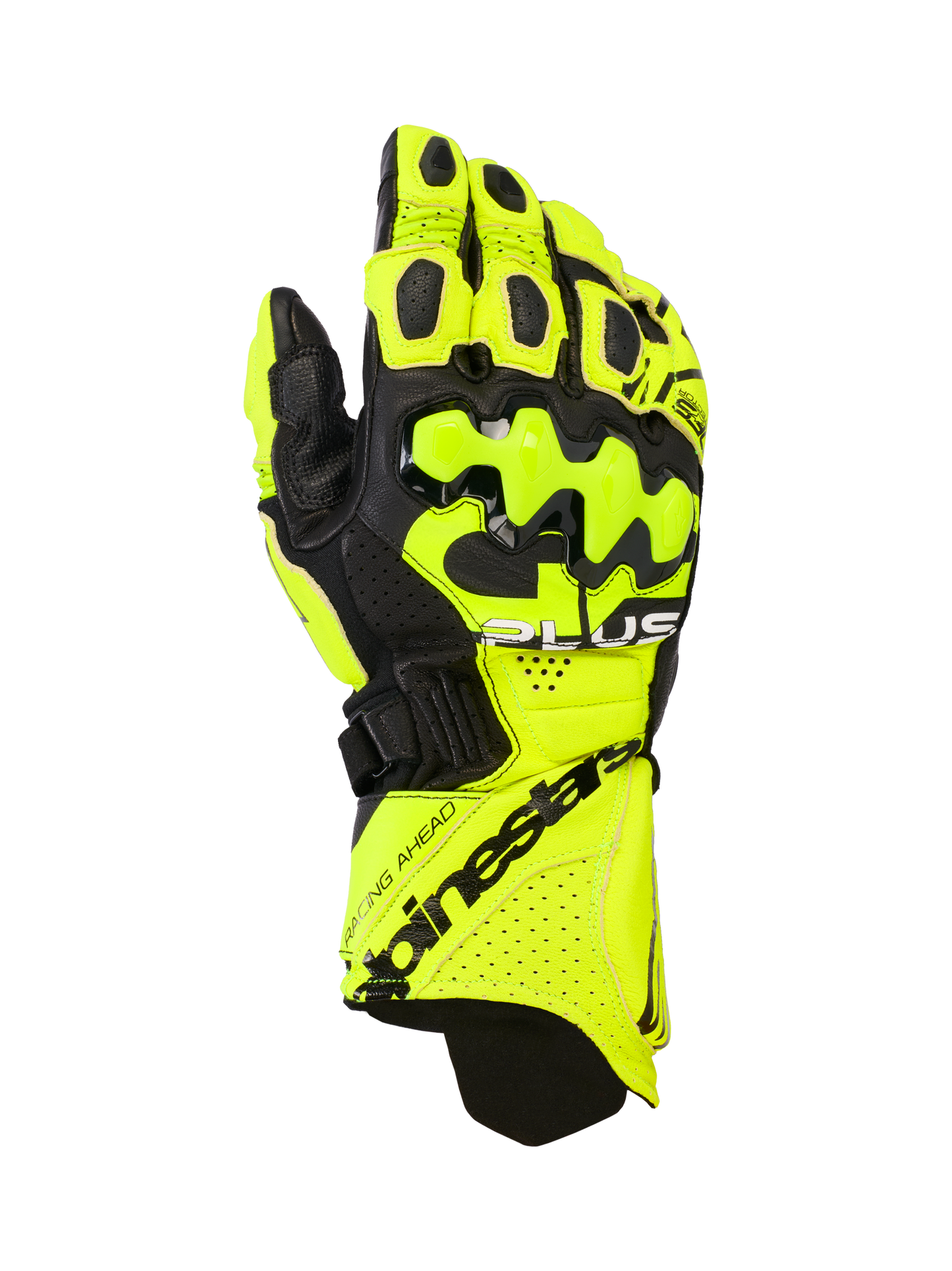 Alpinestars GP Plus R V3 Leather Gloves Yellow Fluo/Black motorcycle gloves – image 1