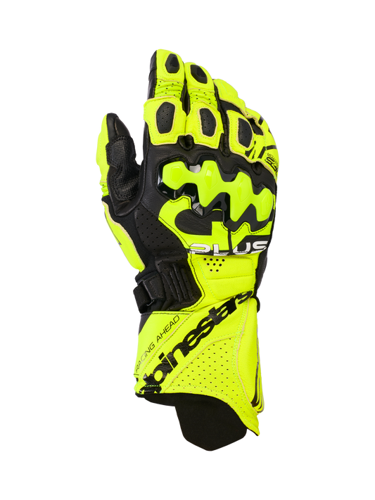 Alpinestars GP Plus R V3 Leather Gloves Yellow Fluo/Black motorcycle gloves – image 1