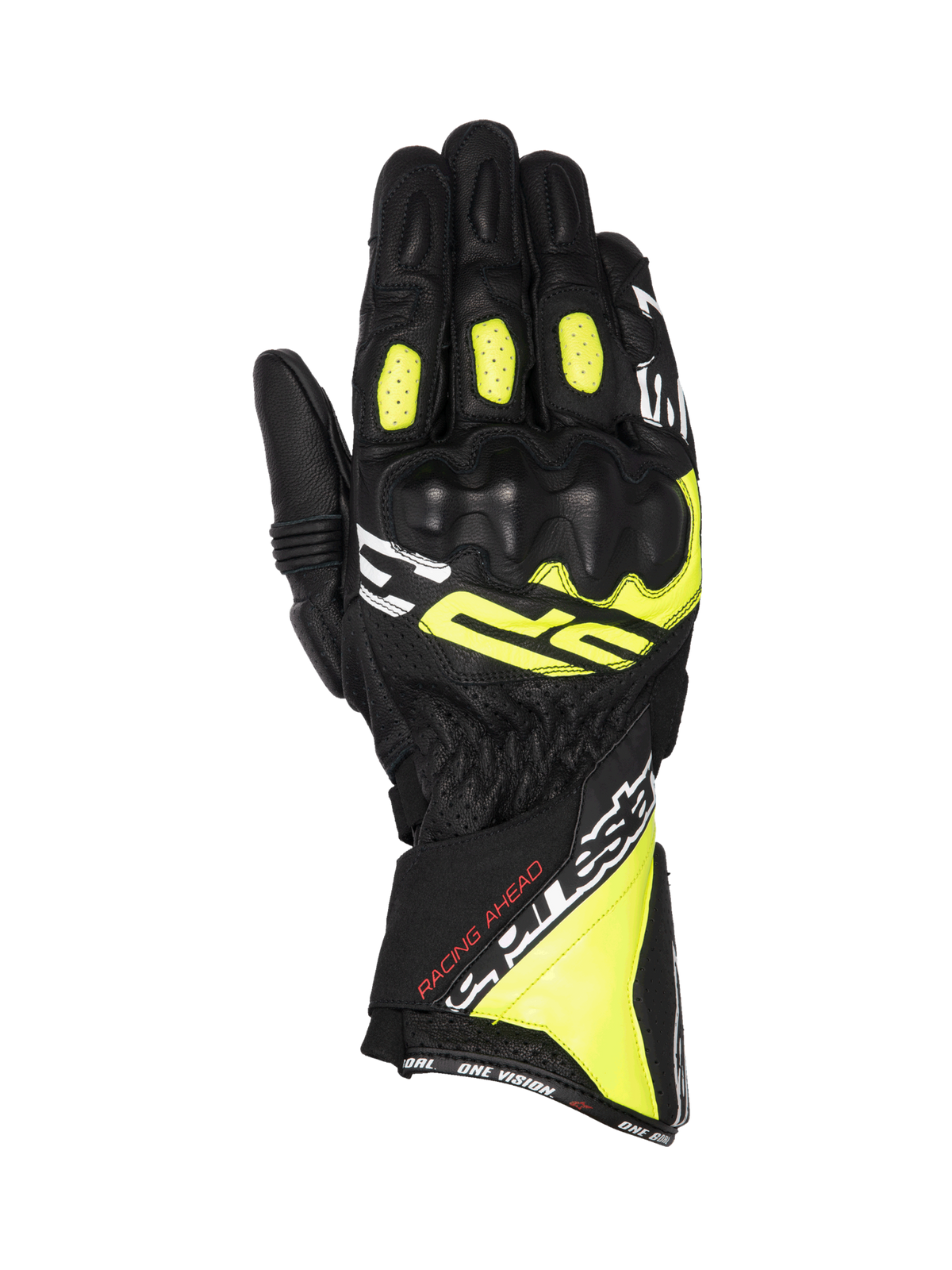 Alpinestars SP-3 Gloves Black/Yellwo Fluo/White motorcycle gloves – image 1