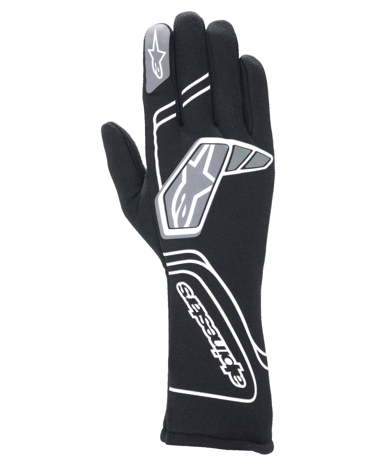 Alpinestars Tech-1 Start V4 Gloves FIA Black auto racing gloves – image 1