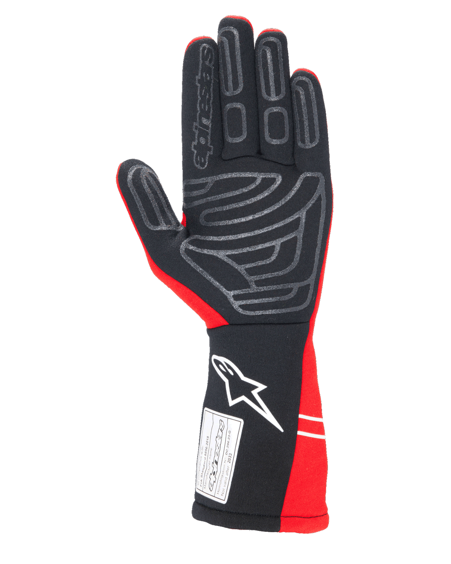 Alpinestars Tech-1 Start V4 Gloves FIA Red auto racing gloves – image 2