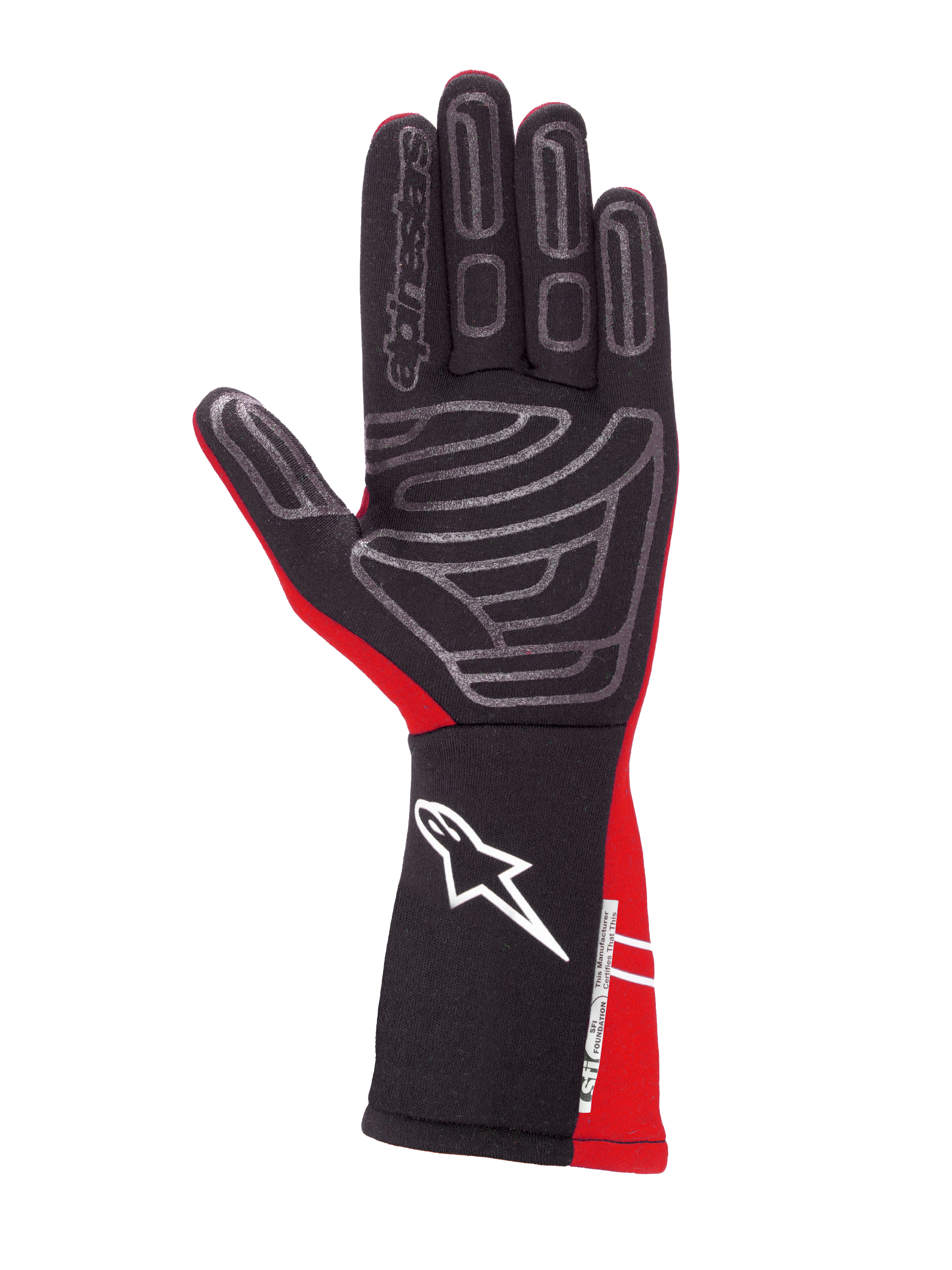 Alpinestars Tech-1 Start V4 Gloves SFI Red auto racing gloves – image 2