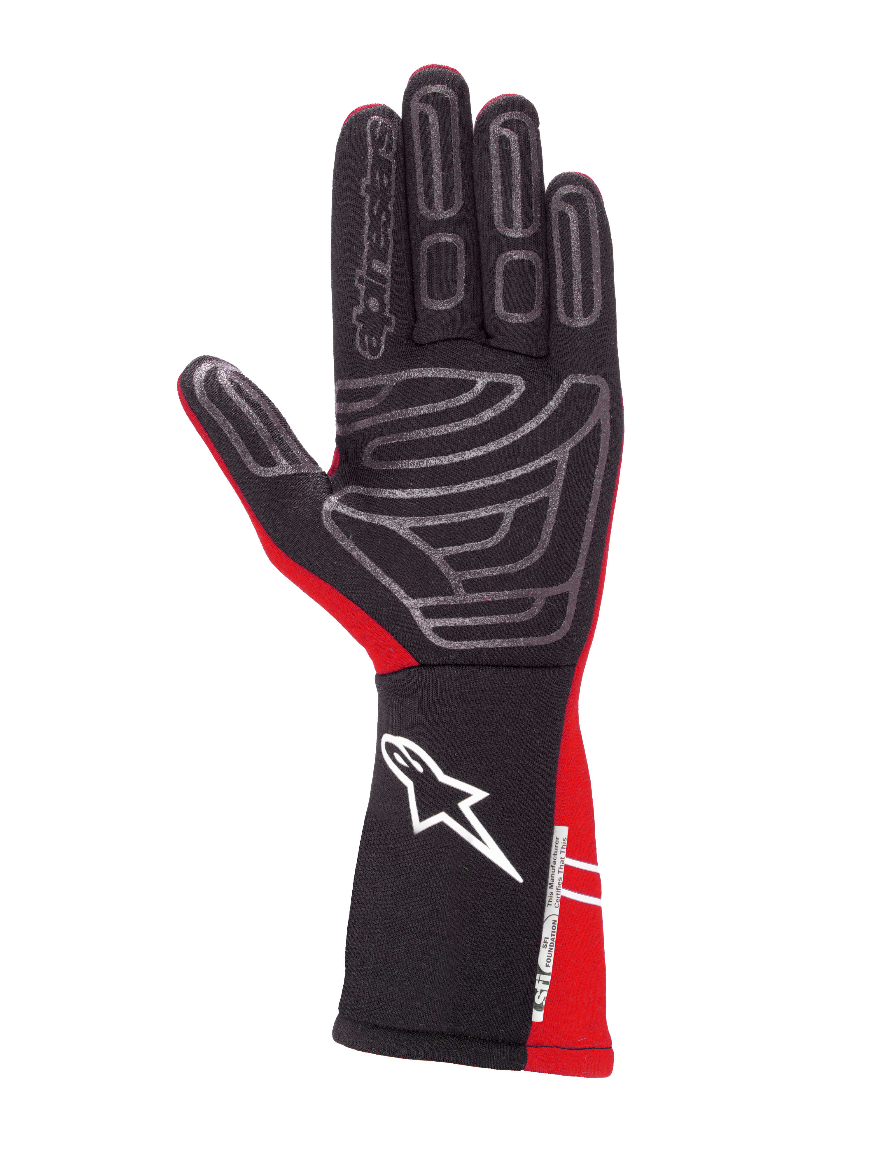 Alpinestars Tech-1 Start V4 Gloves SFI Red auto racing gloves – image 2