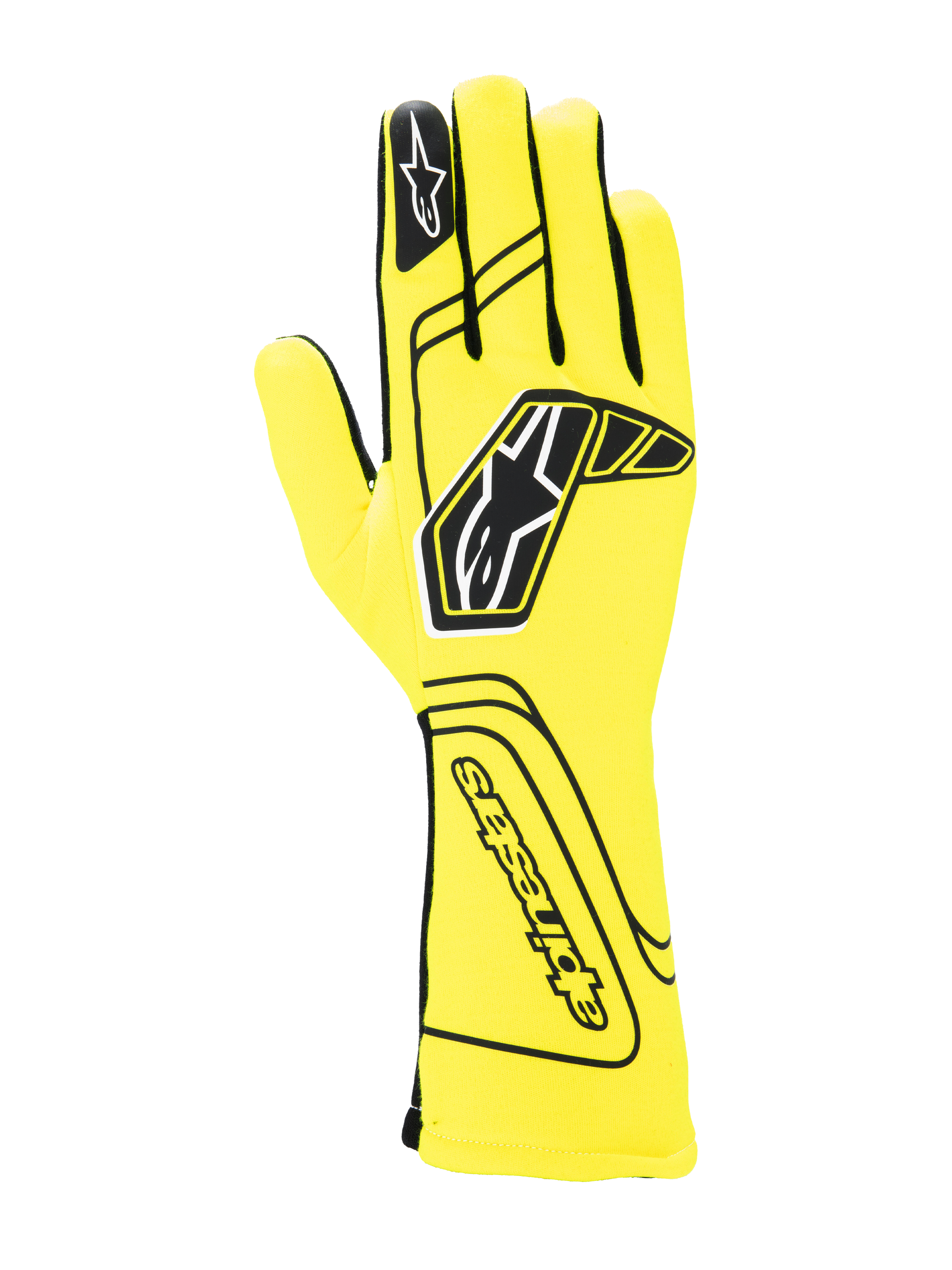 Alpinestars Tech-1 Start V4 Gloves SFI Yellow Fluo auto racing gloves – image 1