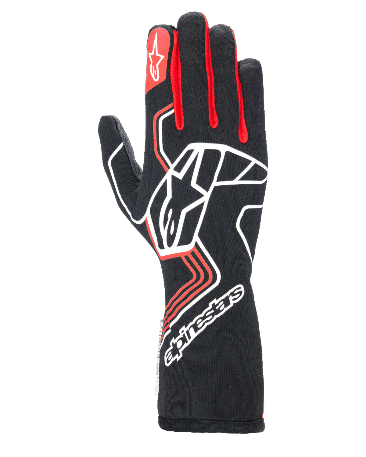 Alpinestars Tech-1 Race V4 Gloves Black/Red auto racing gloves – image 1