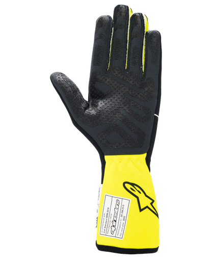 Alpinestars Tech-1 Race V4 Gloves Black/Yellow Fluo auto racing gloves – image 2