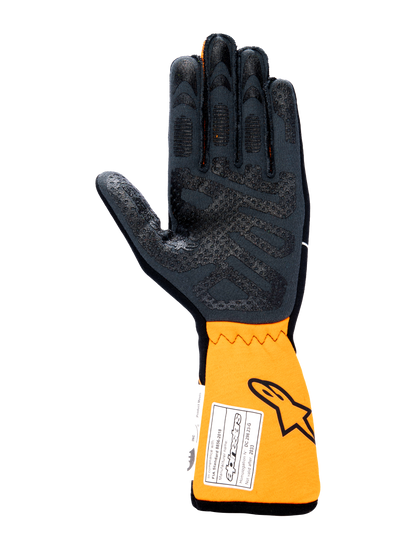 Alpinestars Tech-1 Race V4 Gloves Black/Orange Fluo auto racing gloves – image 2