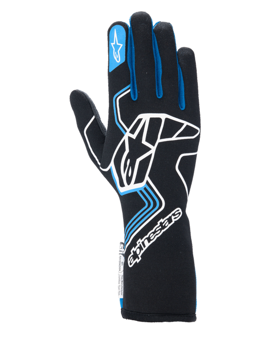 Alpinestars Tech-1 Race V4 Gloves Black/Blue auto racing gloves – image 1