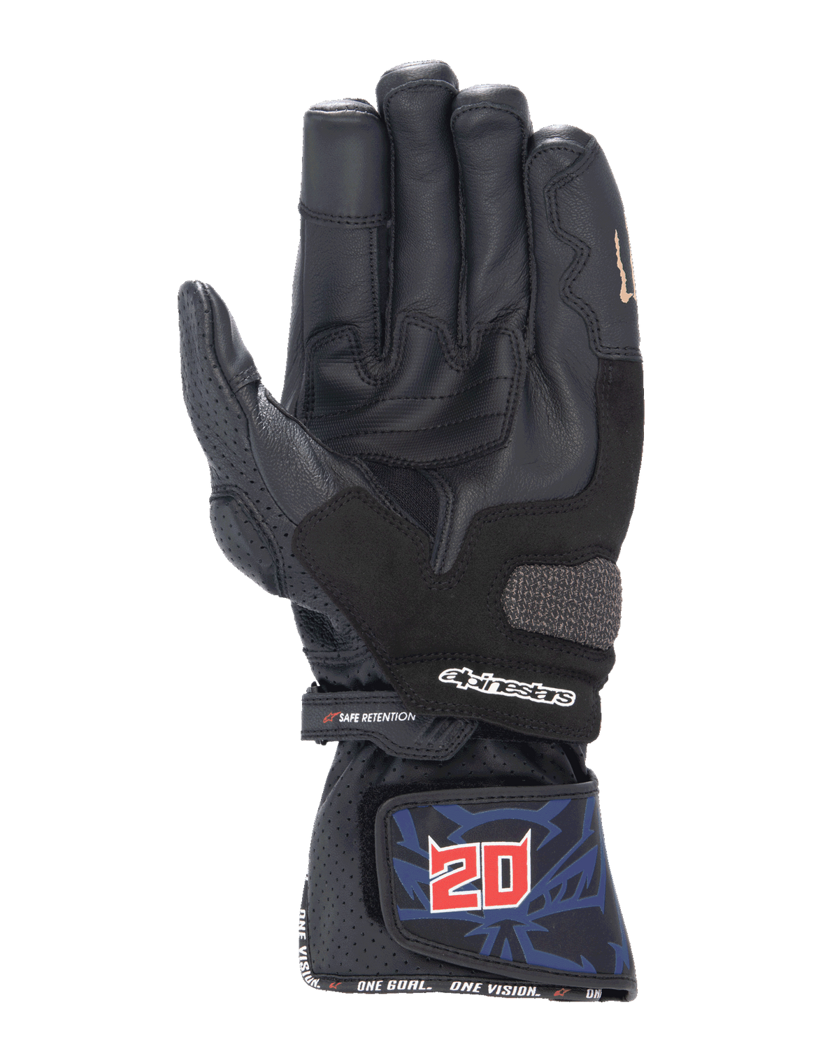 Alpinestars FQ20 SP-8 V3 Monster Gloves Black/Blue/Bright Red/Green motorcycle gloves – image 2