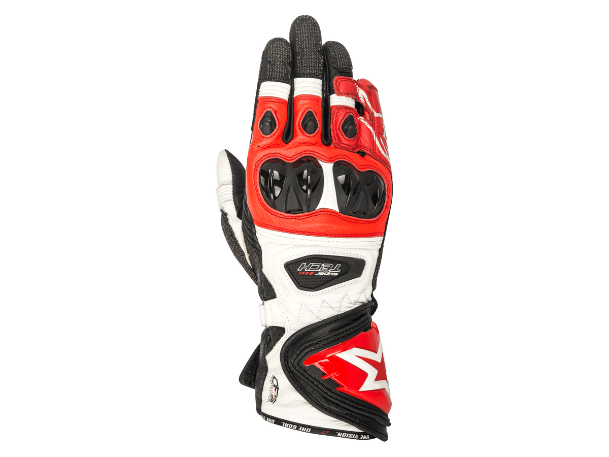 Alpinestars Supertech Gloves Black/White/Red motorcycle gloves – image 1