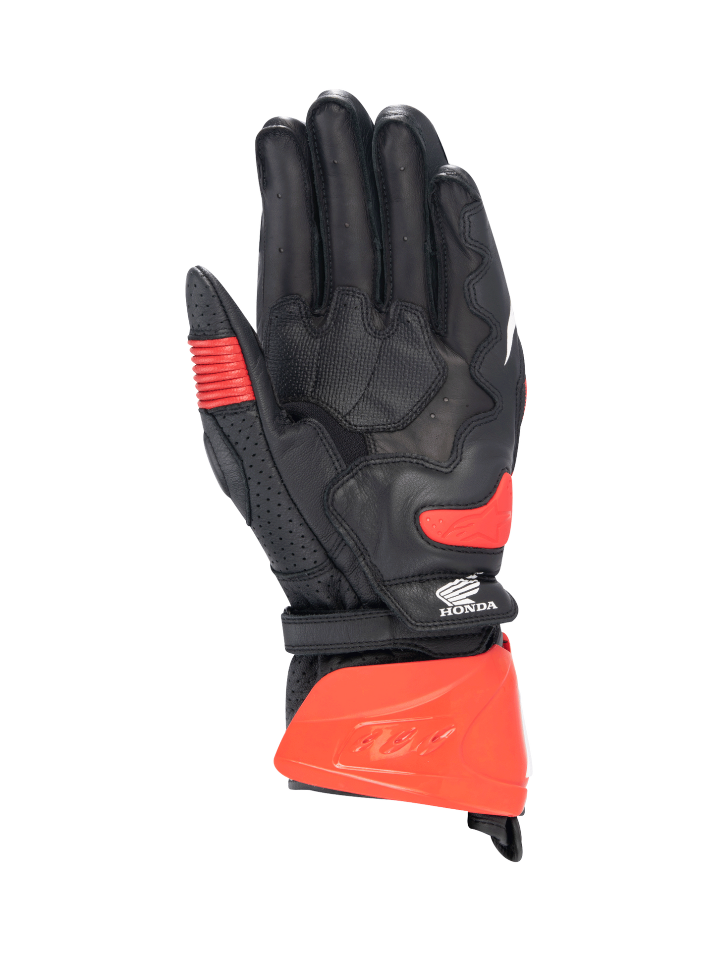 Alpinestars Honda GP Pro R3 Gloves Black/Bright Red/Blue motorcycle gloves – image 2