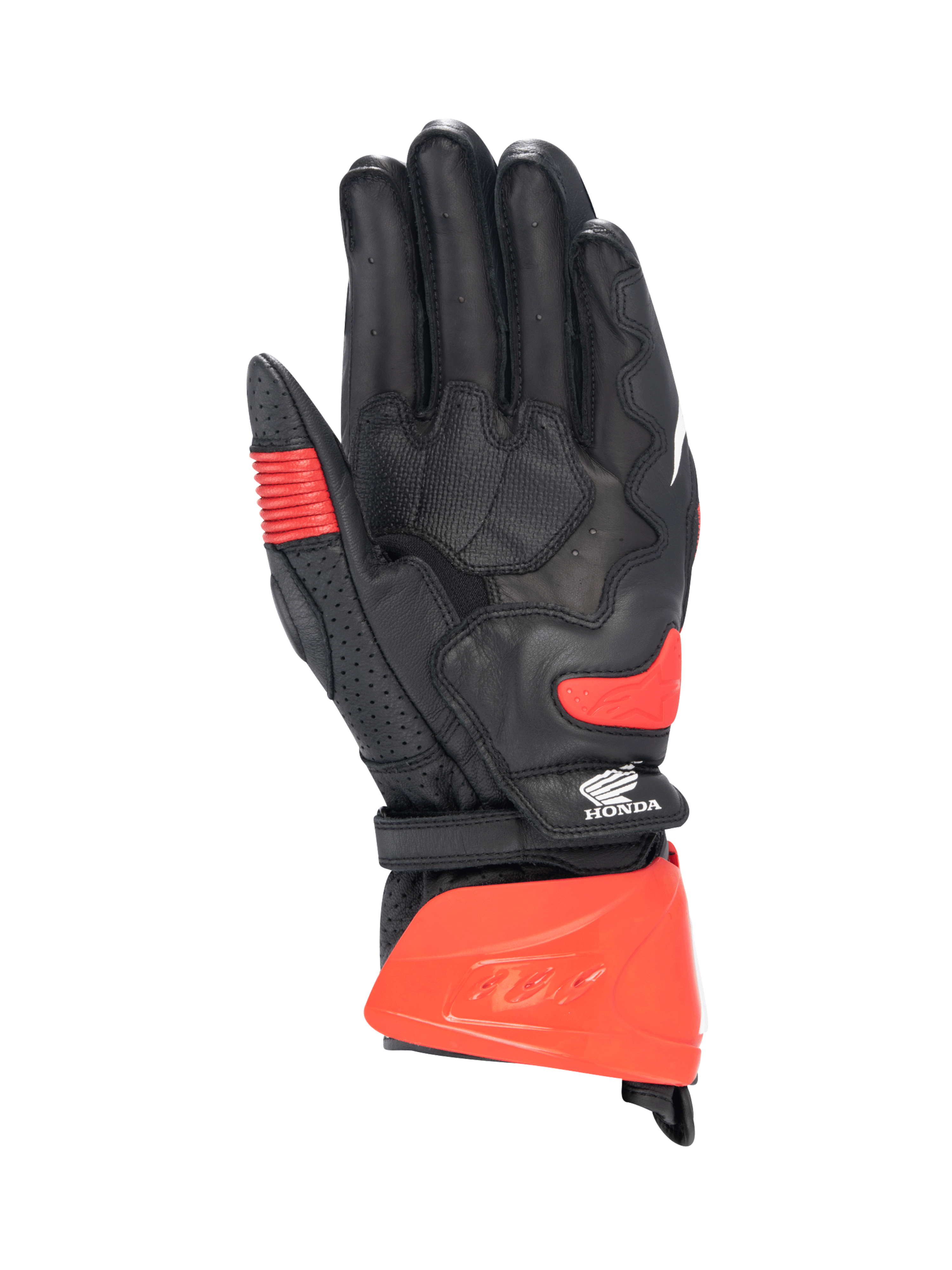 Alpinestars Honda GP Pro R3 Gloves Black/Bright Red/Blue motorcycle gloves – image 2