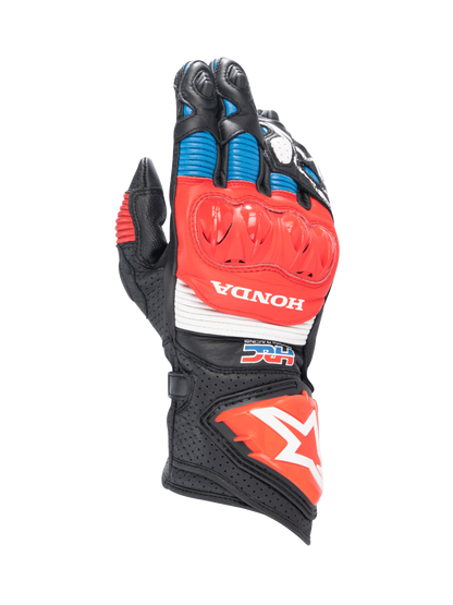 Alpinestars Honda GP Pro R3 Gloves Black/Bright Red/Blue motorcycle gloves – image 1