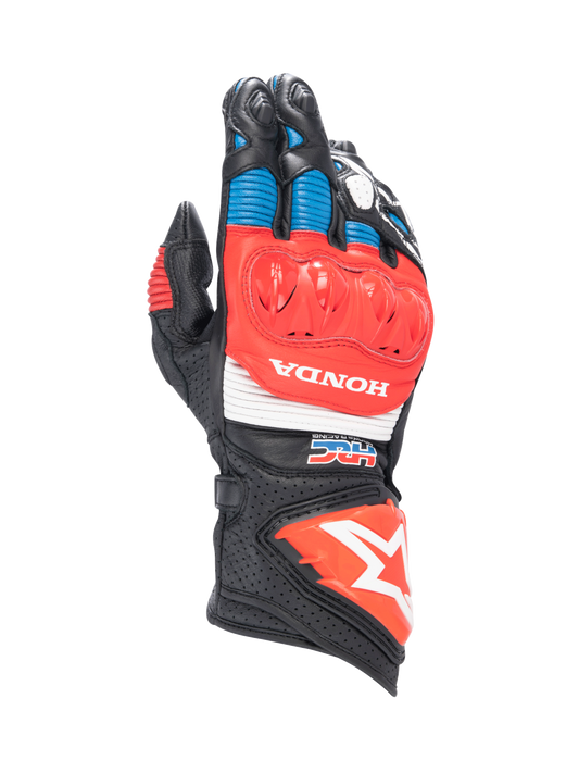 Alpinestars Honda GP Pro R3 Gloves Black/Bright Red/Blue motorcycle gloves – image 1