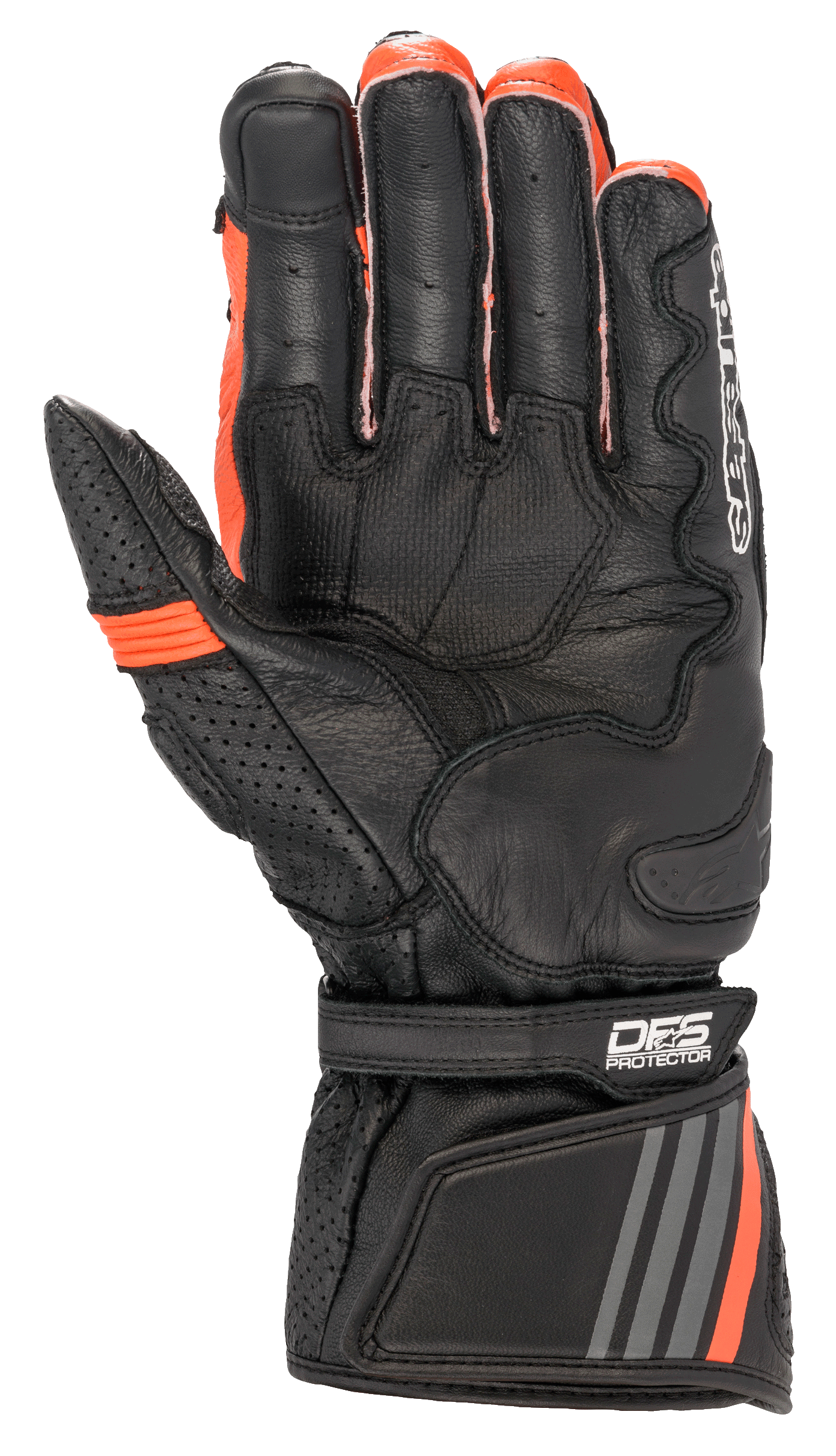Alpinestars GP Plus R V2 Gloves Black/Red Fluo motorcycle gloves – image 2