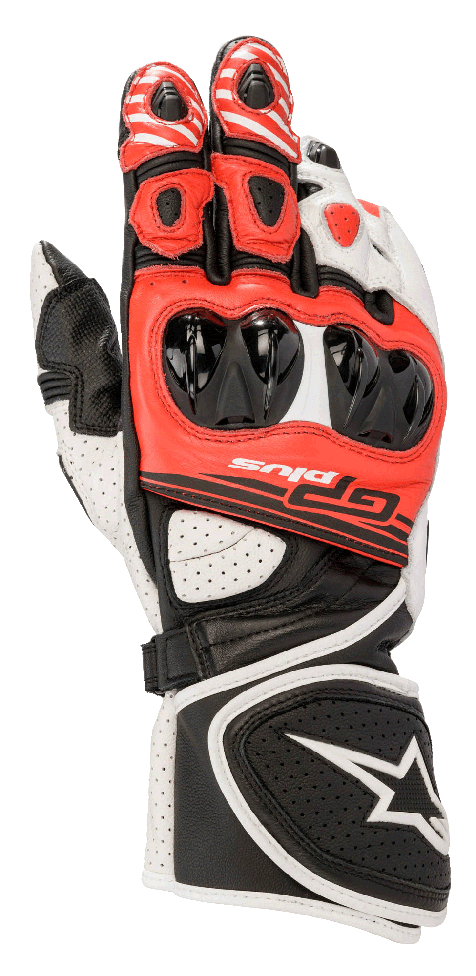 Alpinestars GP Plus R V2 Gloves Black/White/Red motorcycle gloves – image 1