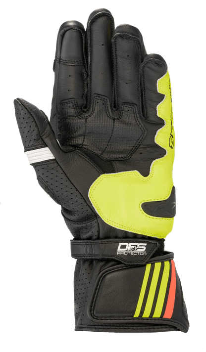 Alpinestars GP Plus R V2 Gloves Black/Yellow Fluorescent/Red Fluorescent motorcycle gloves – image 2
