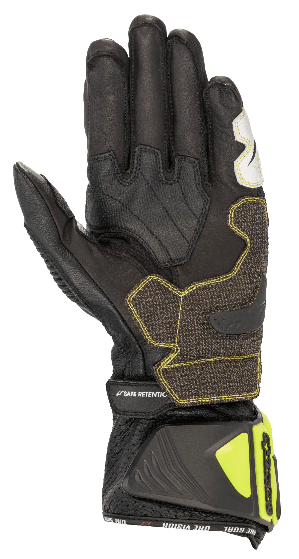 Alpinestars GP Tech V2 Gloves Black/Yellow Fluo/White/Red Fluo motorcycle gloves – image 2