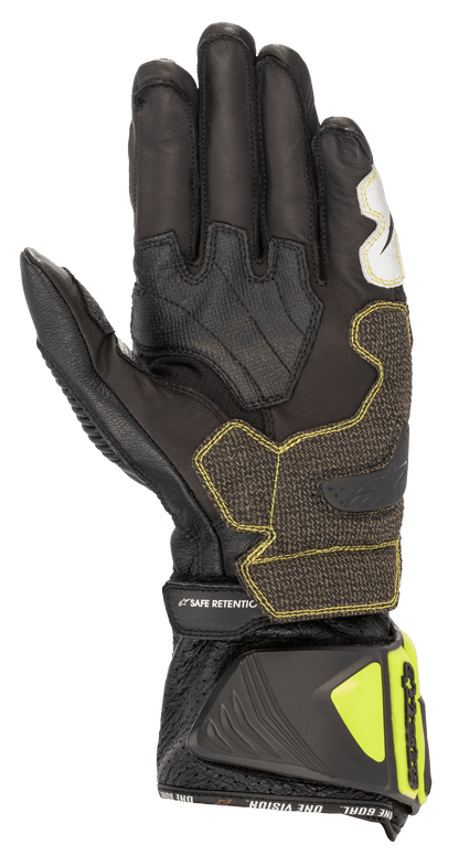 Alpinestars GP Tech V2 Gloves Black/Yellow Fluo/White/Red Fluo motorcycle gloves – image 2