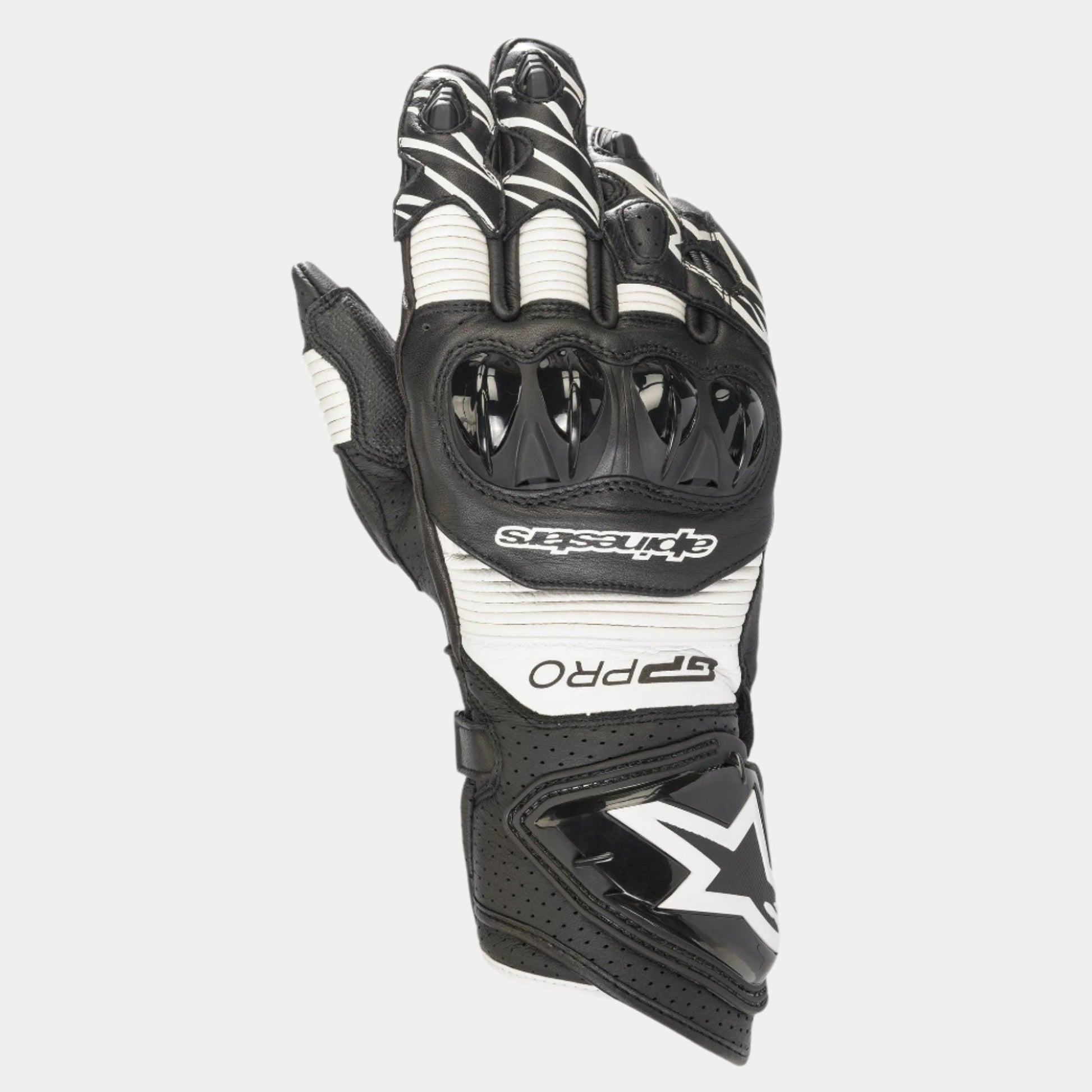 Alpinestars GP Pro RS3 Gloves Black/White motorcycle gloves – image 1