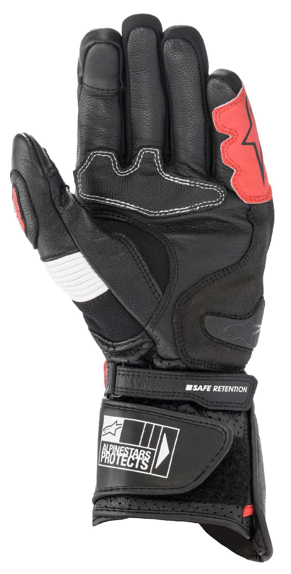 Alpinestars SP-2 V3 Gloves Black/White/Bright Red motorcycle gloves – image 2