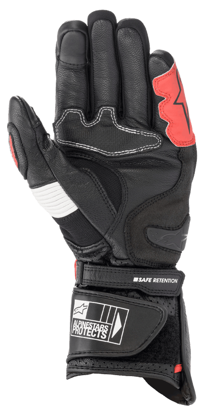 Alpinestars SP-2 V3 Gloves Black/White/Bright Red motorcycle gloves – image 2