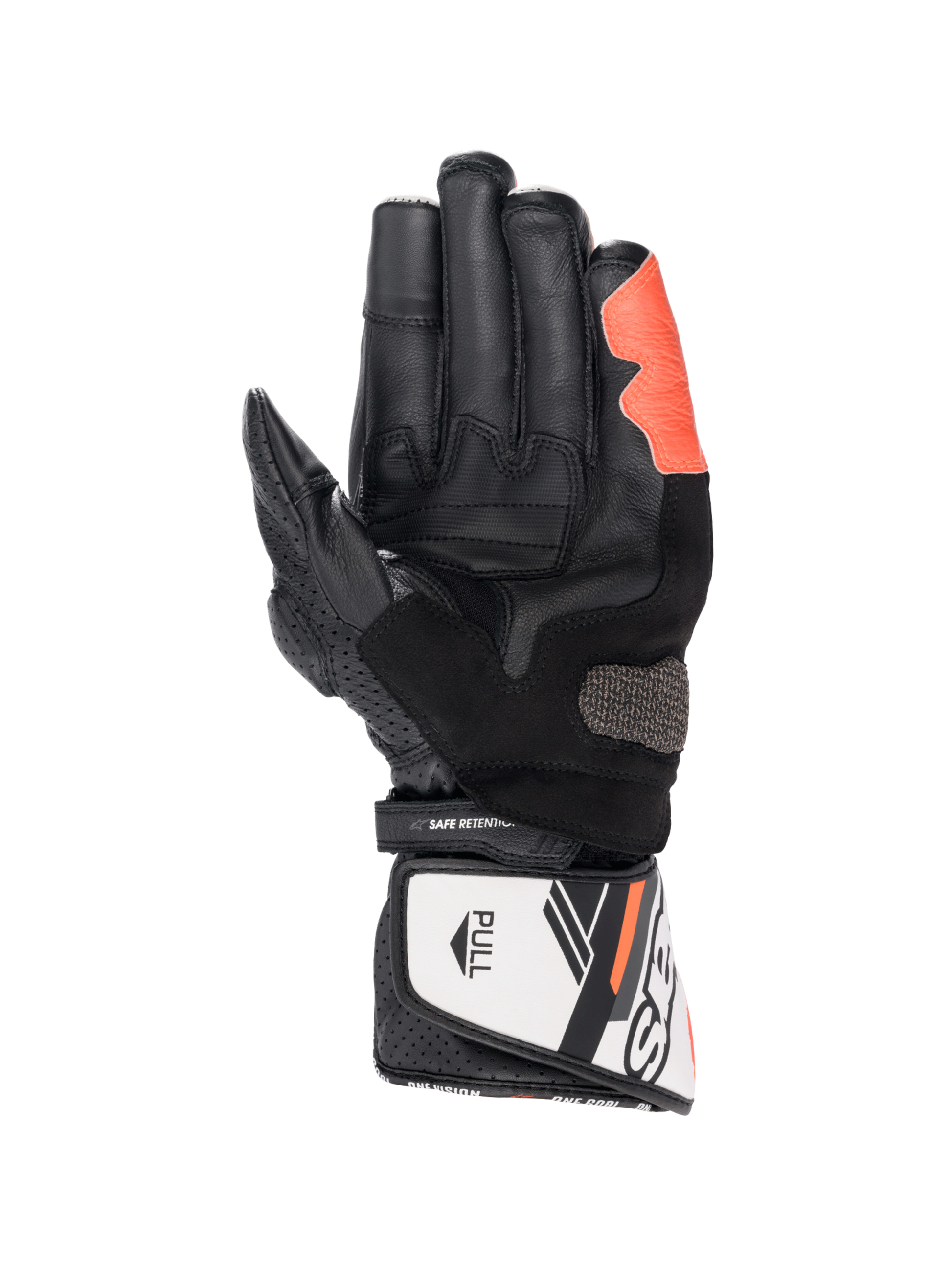 Alpinestars SP-8 V3 Gloves Black/White/Red Fluo motorcycle gloves – image 2