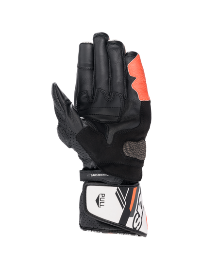 Alpinestars SP-8 V3 Gloves Black/White/Red Fluo motorcycle gloves – image 2