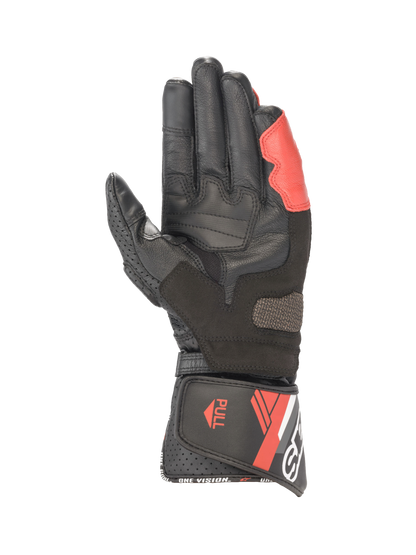 Alpinestars SP-8 V3 Gloves Black/White/Bright Red motorcycle gloves – image 2