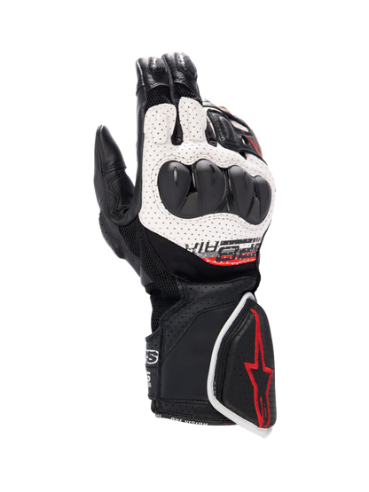 Alpinestars SP-8 V3 Air Gloves Black/White/Bright Red motorcycle gloves – image 1