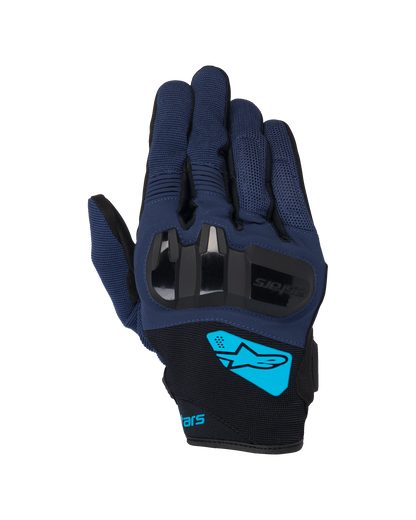 Alpinestars Chrome V2 Gloves Dark Blue/Hawaiian Ocean motorcycle gloves – image 1