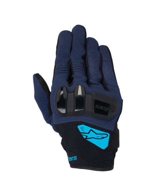 Alpinestars Chrome V2 Gloves Dark Blue/Hawaiian Ocean motorcycle gloves – image 1
