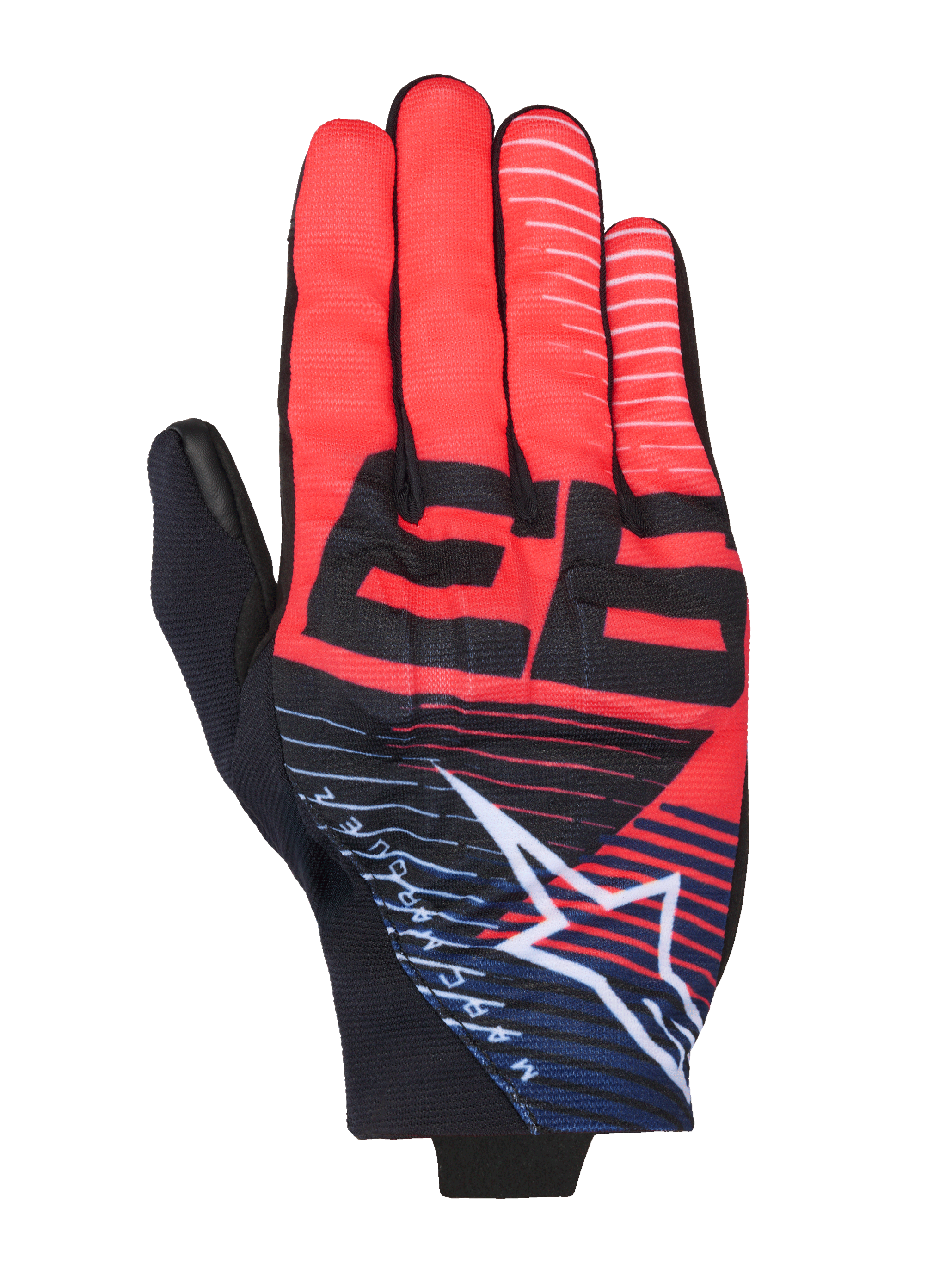 Alpinestars MM93 Reef V2 Gloves Black/Red Fluo/Blue Navy/White motorcycle gloves – image 3